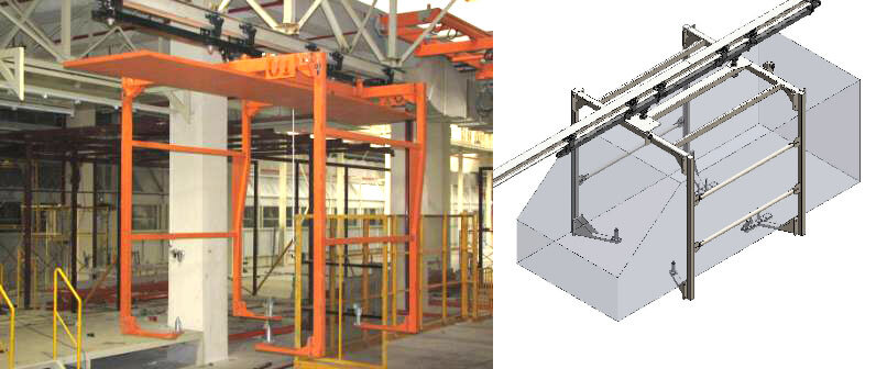 ハンガー（固定式）の画像と全体図