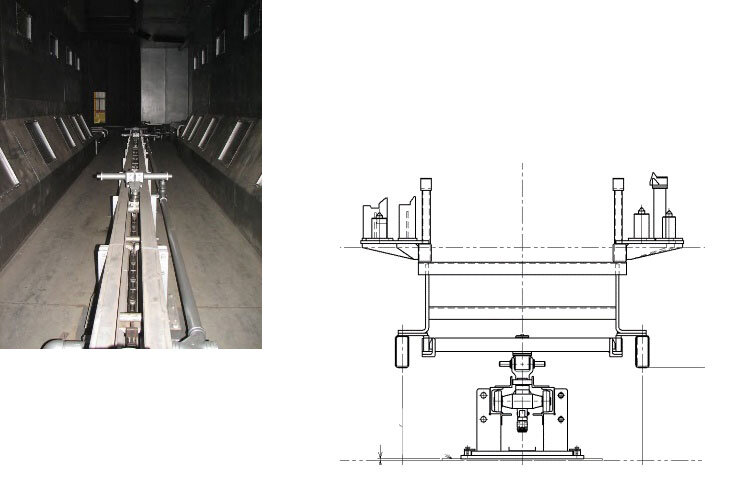 乾燥炉（山型炉）の画像とイメージ図